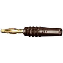 Staeubli SLS205-L Straight blade plug Plug, straight Pin diameter: 2 mm Brown 1 pc(s)