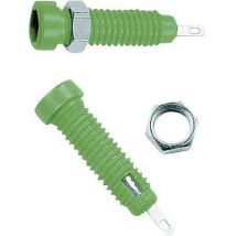 Staeubli LB2-IF Jack socket Socket, vertical vertical Pin diameter: 2 mm Green 1 pc(s)