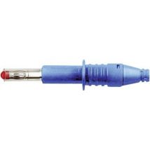 Staeubli X-GL-438 Straight blade plug Plug, straight Pin diameter: 4 mm Blue 1 pc(s)