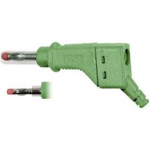 Staeubli XZGL-425 Straight blade plug Plug, straight Pin diameter: 4 mm Green 1 pc(s)