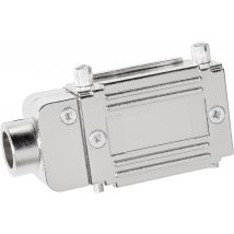 Provertha 77152M 77152M D-SUB adapter housing Number of pins: 15 Plastic, metallised 90 ° Silver 1 pc(s)