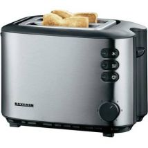 Severin AT 2514 Toaster with built-in home baking attachment Stainless steel (brushed), Black