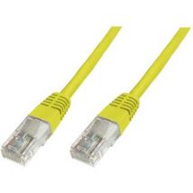 Digitus DK-1511-030/Y RJ45 Network cable, patch cable CAT 5e U/UTP 3.00 m Yellow 1 pc(s)