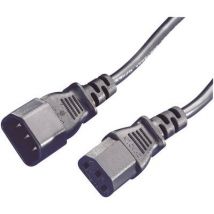 Manhattan Current Cable extension [1x IEC C14 plug - 1x IEC C13 socket ] 1.80 m Black
