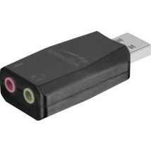 SpeedLink Vigo Mikrofon-Empfänger Kopfhörer (3.5 mm Klinke), Mikrofon (3.5 mm Klinke) Schwarz