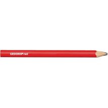 Gedore RED 3301432 Handwerker Bleistift L.175mm oval rot 12Stk. Bau-Bleistift