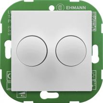 Ehmann 4295x0700 Drehdimmer Geeignet für Leuchtmittel: LED-Lampe, Glühlampe, Halogenlampe Weiß