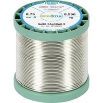 Felder ISO-Core  Clear  SAC305 Lötzinn Spule Sn96,5Ag3Cu0,5 0.250 kg 0.75 mm