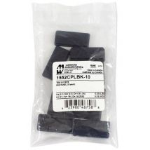 Hammond Electronics 1552CPLBK-10 Endplatte ABS Kunststoff Schwarz (L x B x H) 51 x 76 x 16 mm 10 St