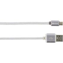 Skross USB-Kabel USB 2.0 USB-A Stecker, USB-Micro-B Stecker 1.00 m Silber 2700240