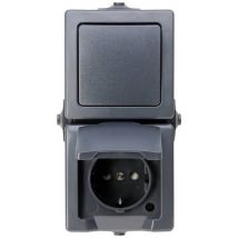 Kopp 138515009 Feuchtraum-Schalterprogramm Nautic Anthrazit 1 St.