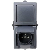 Kopp 136815006 Feuchtraum-Schalterprogramm Nautic Anthrazit 1 St.