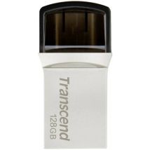 Transcend JetFlash 890 USB-Zusatzspeicher Smartphone/Tablet Silber 128 GB USB-A (USB 3.2 Gen 2), US