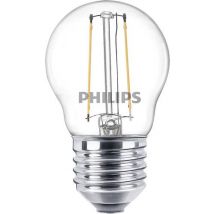 Philips LED 76329900 LED EEK F (A - G) E27 Tropfenform 2 W = 25 W Warmweiß (Ø x L) 4.5 cm x 7.8 cm