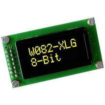 DISPLAY VISIONS OLED-Display Gelb-Grün 5.55 mm 3.3 V, 5 V Ziffernanzahl: 2 EAW082-XLG
