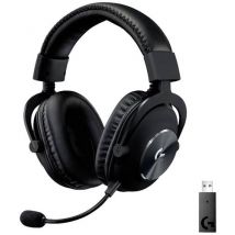 Logitech Gaming PRO X On Ear Headset Funk 7.1 Surround Schwarz Lautstärkeregelung, Mikrofon-Stummsc