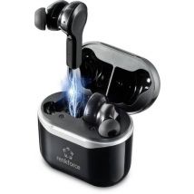 Renkforce RF-NCE-500 In Ear Kopfhörer Bluetooth® Schwarz Noise Cancelling Headset, Lautstärkeregel