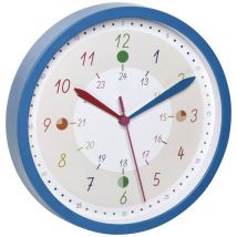TFA Dostmann 60.3058.06.90 Quarz Wanduhr 308 mm x 44 mm Blau