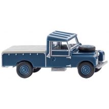 Wiking 010702 H0 PKW Modell Land Rover Pickup, azurblau