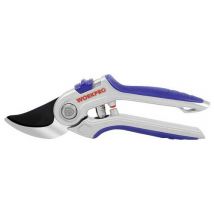 WorkPro WP332011 Bypass-Schere mit Schnitthöhenverstellung, inkl. Gras- und Strauchscherenvorsatz