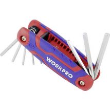 WorkPro Außen-Sechskant Sechskantschlüssel 1.5 mm, 2.0 mm, 2.5 mm, 3.0 mm, 4.0 mm, 5.0 mm, 6.0 mm