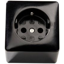 Martin Kaiser 703/sw Aufputz-Steckdose 1er Set IP20 Schwarz