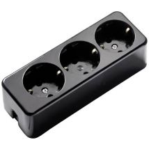 Martin Kaiser 638/sw Mehrfachkupplungsdose 250 V Schwarz IP20