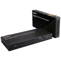 LINDY Cat.6 HDBaseT KVM Extender HDMI®, Infrarot, USB-A (USB 2.0) HDBaseT Extender Set (Sender + Em