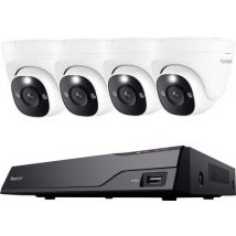 Reolink NVS8-8MD4 LAN IP-Überwachungskamera-Set 8-Kanal mit 4 Kameras 3840 x 2160 Pixel