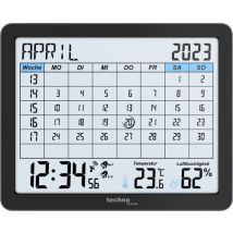 Techno Line WT2600 Funk Kalender Schwarz Alarmzeiten 2