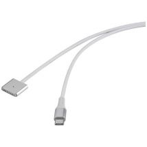 Renkforce USB-Ladekabel USB-C®, Magsafe 3 1.00 m Weiß magnetischer Stecker RF-6437914