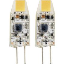 Sygonix SY-6442038 LED EEK F (A - G) G4 1 W = 10 W Warmweiß (Ø x L) 10 mm x 30 mm 2 St.