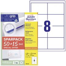 Avery-Zweckform 4782-65 Universal-Etiketten 97 x 67.7 mm Papier Weiß 65 Blatt Permanent haftend Tin