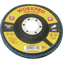 WorkPro WP407550 Fächerschleifscheibe Durchmesser 115 mm 10 St.