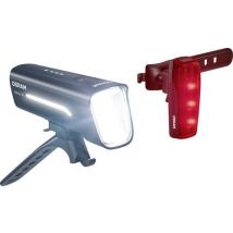 Osram Automotive Fahrradbeleuchtung Set RACE 50 SET LED akkubetrieben Schwarz