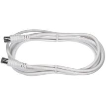 Axing SAT Anschlusskabel [1x F-Quickstecker - 1x F-Quickstecker] 1.50 m 85 dB Weiß