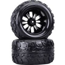 Reely 1:10 Monstertruck Kompletträder Schwarz 2 St.