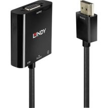 LINDY HDMI / VGA Adapterkabel HDMI-A Stecker, VGA 15pol. Buchse 0.10 m Schwarz 38285 HDMI-Kabel