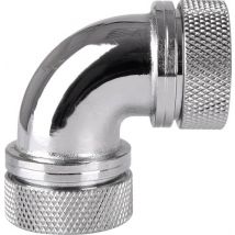 Thermaltake Pacific G1/4 PETG Tube 90-Degree Dual Compression 16mm OD – Chrome Wasserkühlung-Winke
