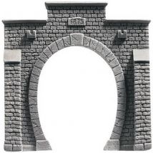 NOCH 48051 PROFI plus TT Tunnel-Portal 1gleisig Hartschaum-Fertigmodell, Bemalt
