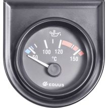 Equus 842109 Kfz Einbauinstrument Wasser-/Öltemperaturanzeige Messbereich 60 - 160 °C Standart Gelb