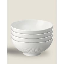 Denby Set of 4 Arc Cereal Bowls - 1SIZE - White, White