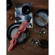 Denby Set of 4 Halo Dinner Plates - 1SIZE - Dark Blue, Dark Blue