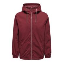 ONLY & SONS Hooded Jacket - M - Red, Red