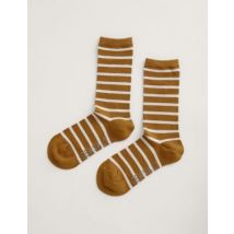 Seasalt Cornwall Striped Ankle High Socks - 1SIZE - Yellow Mix, Yellow Mix