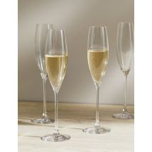 The Sommelier's Edit Set of 4 Champagne Flutes - 1SIZE - Clear, Clear