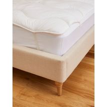 M&S Collection Comfortably Cool Mattress Topper - SGL - White, White