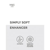 M&S Collection Simply Soft Mattress Enhancer - SGL - White, White