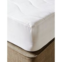 Marks and Spencer Supremely Washable Mattress Protector - 5FT - White, White
