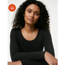 Womens M&S Collection Heatgen™ - Top thermique à maintien moyen en polaire - Black, Black